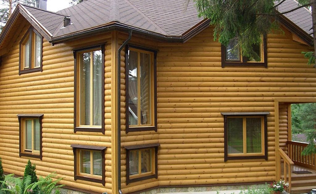 Отделка фасадов блокхаусом в Новом уренге